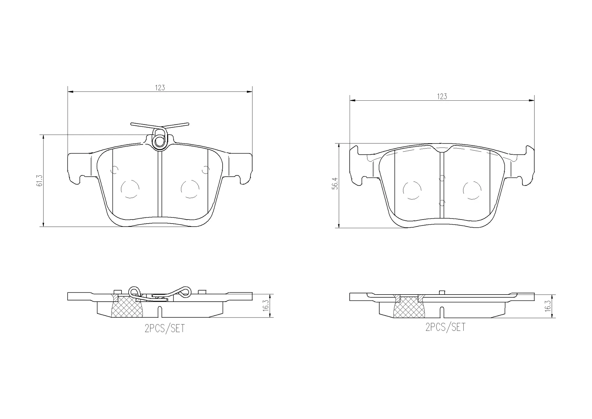 Brake pad Brembo P 85 191