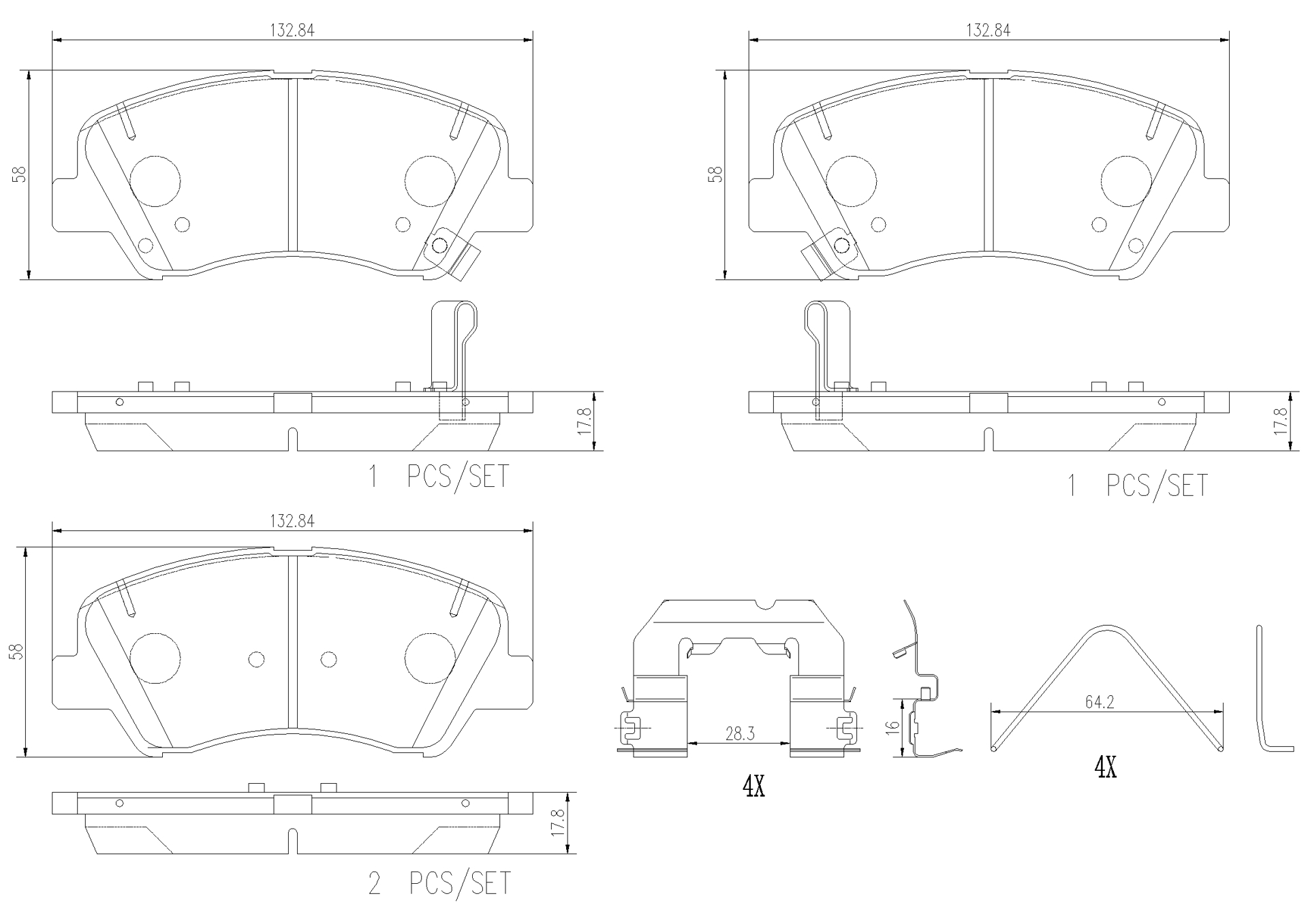 Brake pad Brembo P30122N