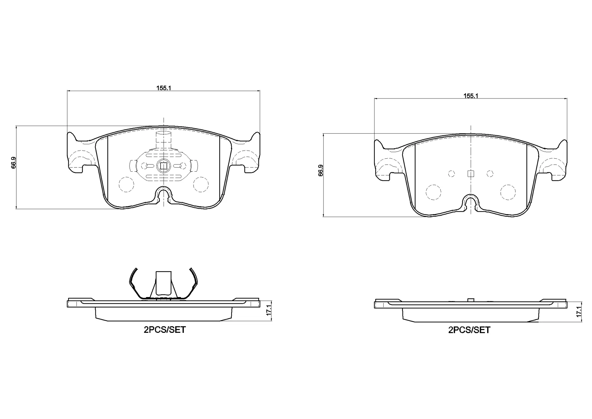 Brake pad Brembo P 85 199