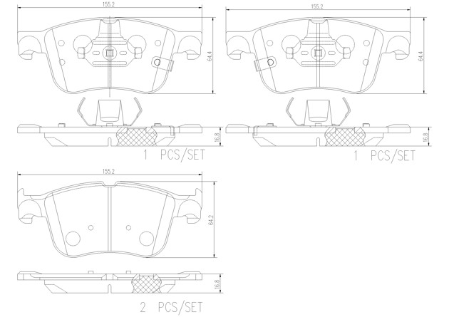 Brake pad Brembo P24218N