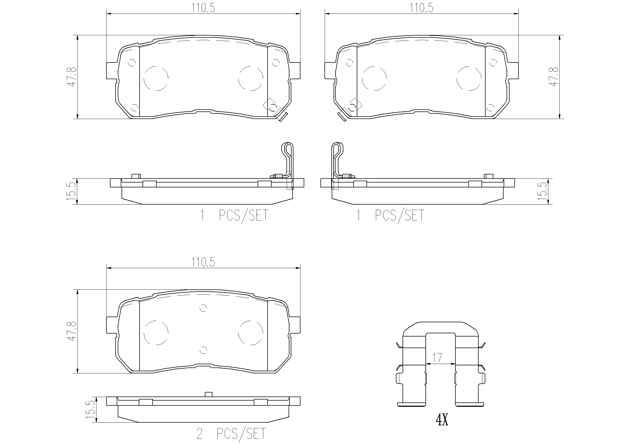 Brake pad Brembo P30035N