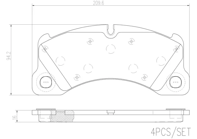 Brake pad Brembo P65021N