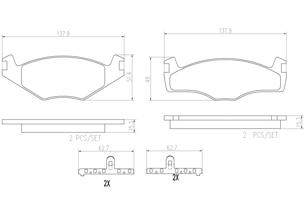 Brake pad Brembo P85005N