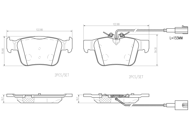 Brake pad Brembo P23180N