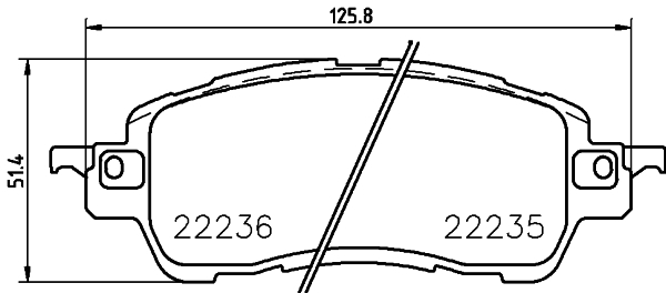 Brake pad Brembo P 49 055