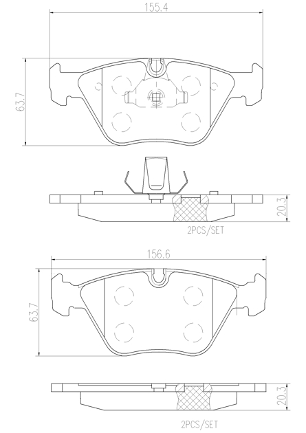 Brake pad Brembo P06043N