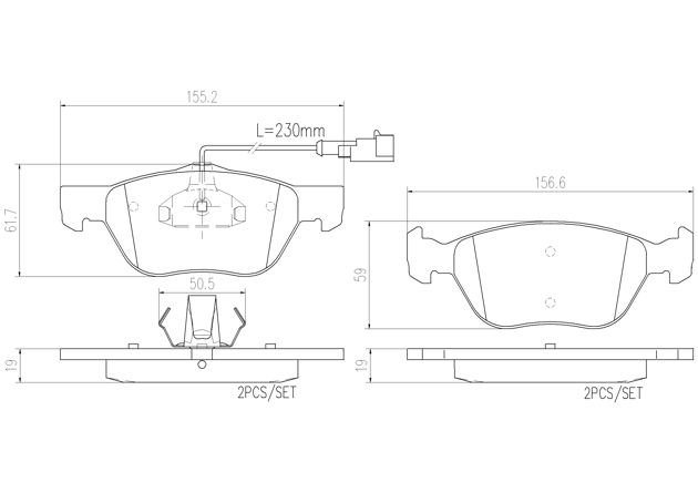 Brake pad Brembo P23077N