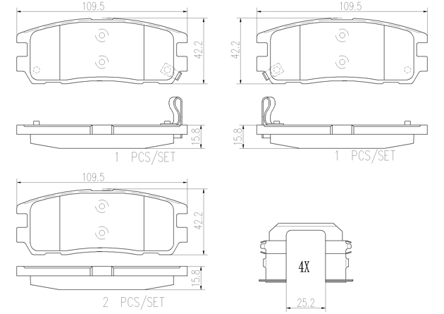 Brake pad Brembo P59021N