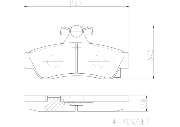 Brake pad Brembo P99015N