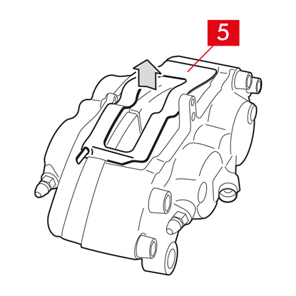 Rimozione pastiglia freno